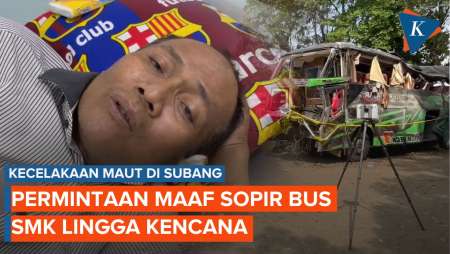 Sopir Bus SMK Lingga Kencana Meminta Maaf kepada Seluruh Keluarga Korban