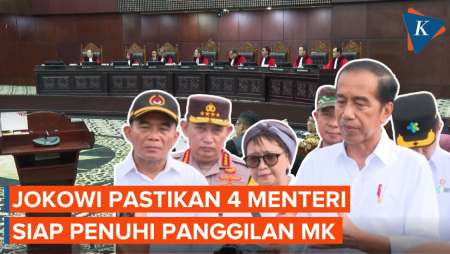 Presiden Jokowi Pastikan 4 Menterinya Siap Hadiri Sidang MK