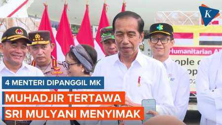 Momen Jokowi Ditanya Pemanggilan Menteri oleh MK: Muhadjir Tertawa, Sri Mulyani Menyimak
