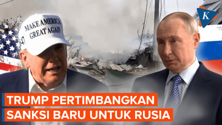 Murka dengan Putin, Trump Pertimbangkan Sanksi Keras untuk Rusia