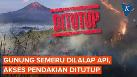 Kebakaran Di Gunung Semeru, Jalur Pendakian Ditutup