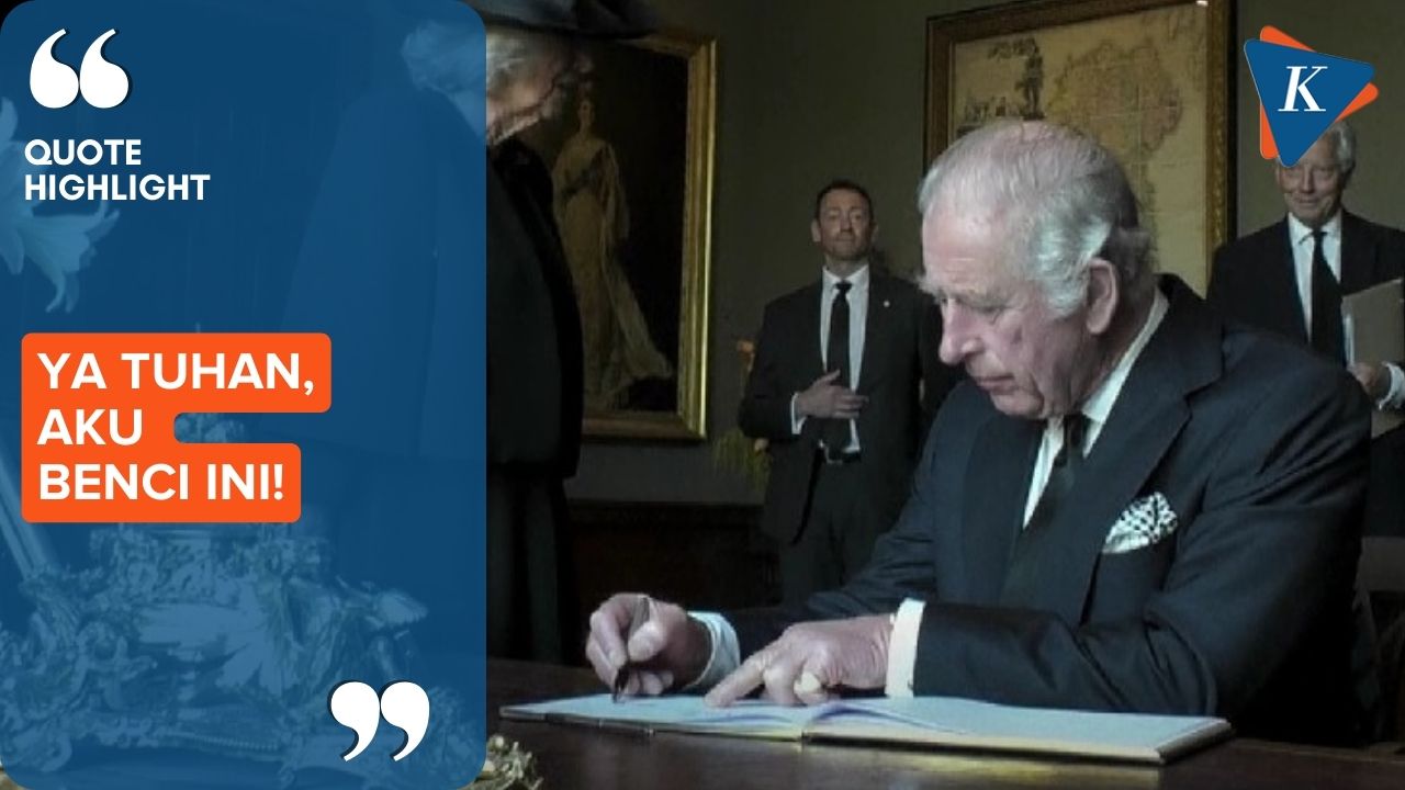 Momen Raja Charles III Kesal Tinta Penanya Bocor