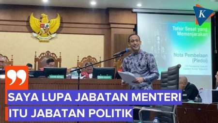 Bacakan Pembelaan, Nadiem: Ini Adalah Kesalahan Saya Saat Menjadi Menteri