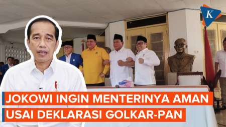 Jokowi Buka Suara soal PAN dan Golkar Dukung Prabowo, Menteri-menterinya Aman?