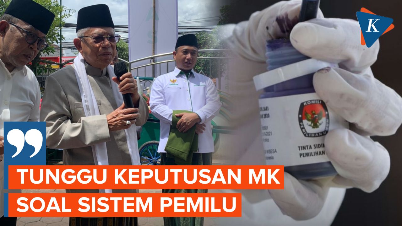 Setuju Pemilu Sistem Proporsional Terbuka, Ma'ruf Amin: Biarkan MK Memutuskan