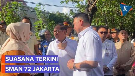 Suasana Terkini SMAN 72 Jakarta Usai Terjadi Ledakan