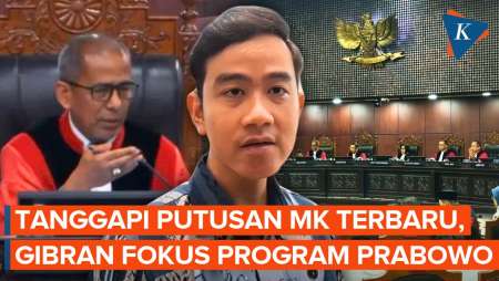 Respons Putusan MK, Gibran Fokus Sukseskan Program Prabowo