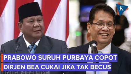 Purbaya Siap Copot Dirjen Bea Cukai Jika Diperintah Prabowo