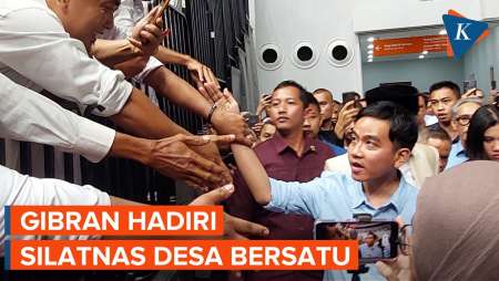 Momen Gibran Didampingi Istri Hadiri Silatnas Desa Bersatu di Indonesia…