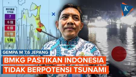 BMKG Pastikan Gempa 7,6 Jepang Tak Berpotensi Picu Tsunami Di Indonesia