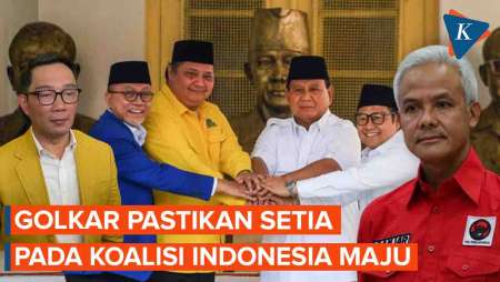 Isu Duet Ganjar-Ridwan Kamil, Golkar Pastikan Setia pada Koalisi Indonesia Maju
