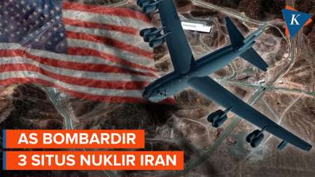 AS Terlibat Perang Israel, Bombardir 3 Situs Nuklir Iran