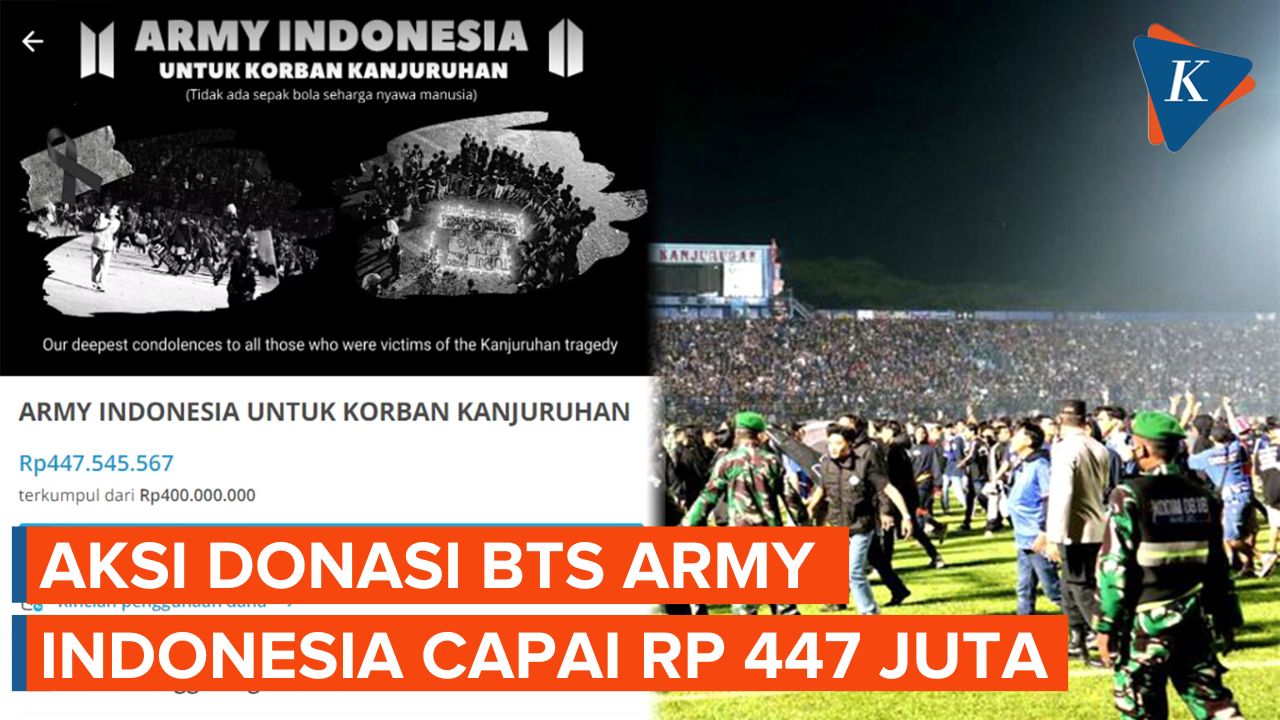 Tembus Rp 447 Juta, BTS ARMY Indonesia Galang Dana untuk Korban Tragedi Kanjuruhan