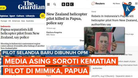 Pembunuhan Pilot Selandia Baru di Mimika oleh OPM Disorot Media Asing