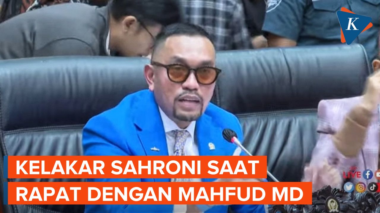 Kelakar Sebelum Rapat DPR dengan Mahfud MD, Sahroni: Pak Benny Sudah Siap Perang?