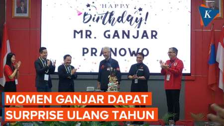 Ganjar Ulang Tahun ke-55, Dapat Kejutan dari PDI-P