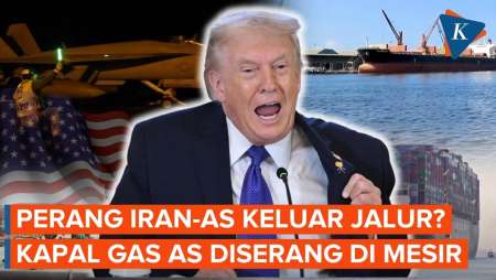 AS Hantam Puluhan Target IRGC, Kapal Tanker Gas AS Diserang Drone Di Mesir