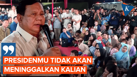 Di Hadapan Pengungsi Tapanuli, Prabowo: Presidenmu Tak Akan Tnggalkan Kalian