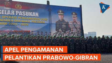 Kapolri dan Panglima TNI Pimpin Apel Pengamanan Pelantikan Presiden