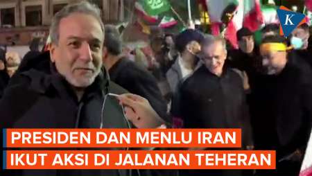 Momen Presiden-Menlu Iran Turun Ke Jalan, Galang Kekuatan Bersama Warga Teheran