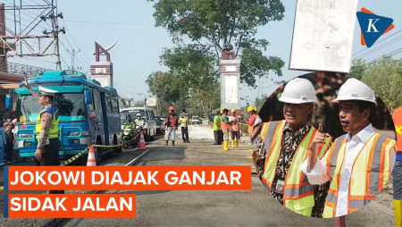 Jokowi Ingat Jalan Solo-Purwodadi yang Selalu Rusak Saat Diajak Ganjar Sidak Perbaikan Jalan