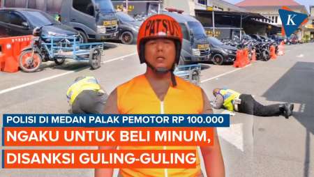Aiptu Rudi Minta Maaf Usai Palak Pemotor Rp 100.000, Dihukum Guling-guling