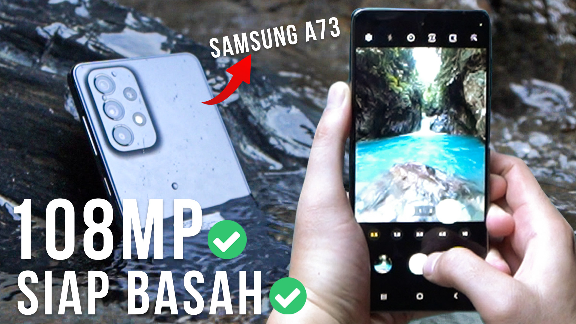 Basah-basahan di Curug, Review Outdoor Kamera Samsung Galaxy A73 5G