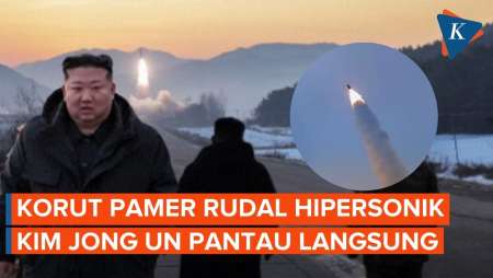 Korea Utara Klaim Uji Rudal Hipersonik Baru, Kim Jong Un Pantau Langsung