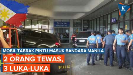 Mobil Tabrak Pintu Masuk Bandara di Filipina, 2 Orang Tewas