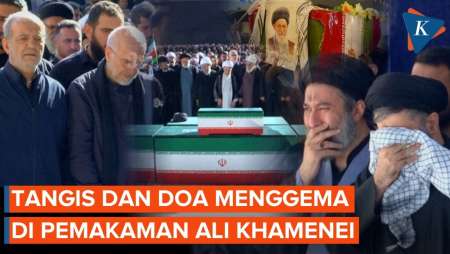 Lantunan Doa dan Tangis di Hari Kedua Proses Pemakaman Ali Khamenei