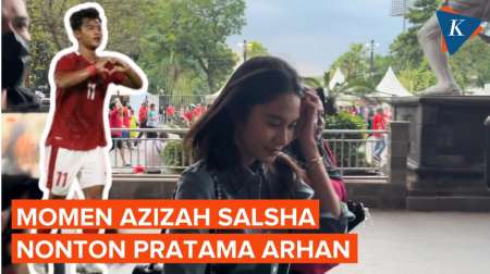 Azizah Salsha Nonton Indonesia Vs Australia, Siap Dukung Pratama Arhan