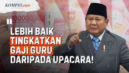 Prabowo Minta "Ceremony" Upacara Dihilangkan, Lebih Baik Untuk Meningkatkan Gaji Guru