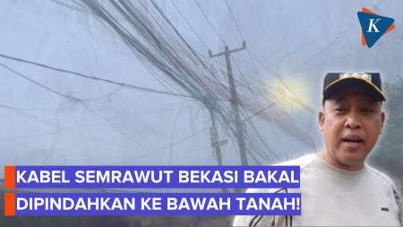 Kabel Semrawut Di Bekasi Segera Dipindahkan Ke Bawah Tanah