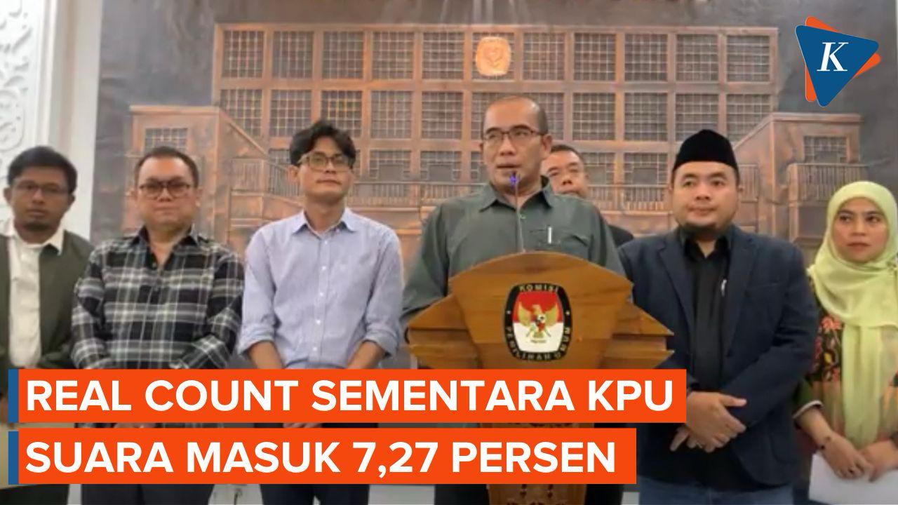 Video Real Count Kpu Baru 727 Persen Data Suara Yang Masuk