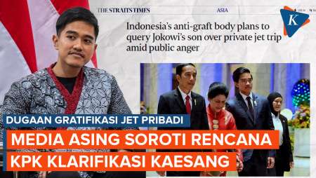 Media Asing Sorot Rencana KPK Tanya Kaesang soal Dugaan Gratifikasi Pemakaian Jet Pribadi