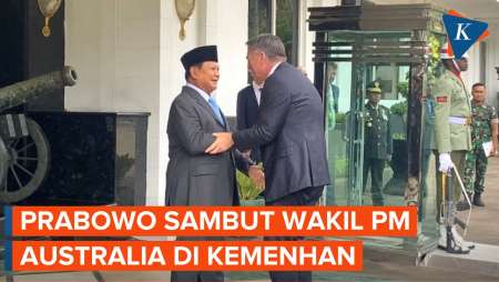 Prabowo Terima Kunjungan Kerja Wakil PM Australia di Kemenhan