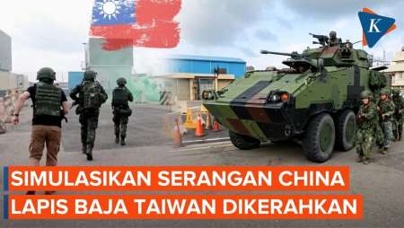Bersiap Perang Lawan China, Taiwan Kerahkan Kendaraan Lapis Baja