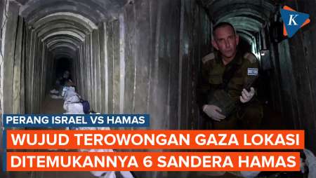 Penampakan Terowongan di Gaza Tempat 6 Warga Israel Sandera Hamas Tewas