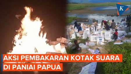 Warga di Paniai Bakar Kotak Suara Pemilu, Kapolda Langsung Kirim Personel