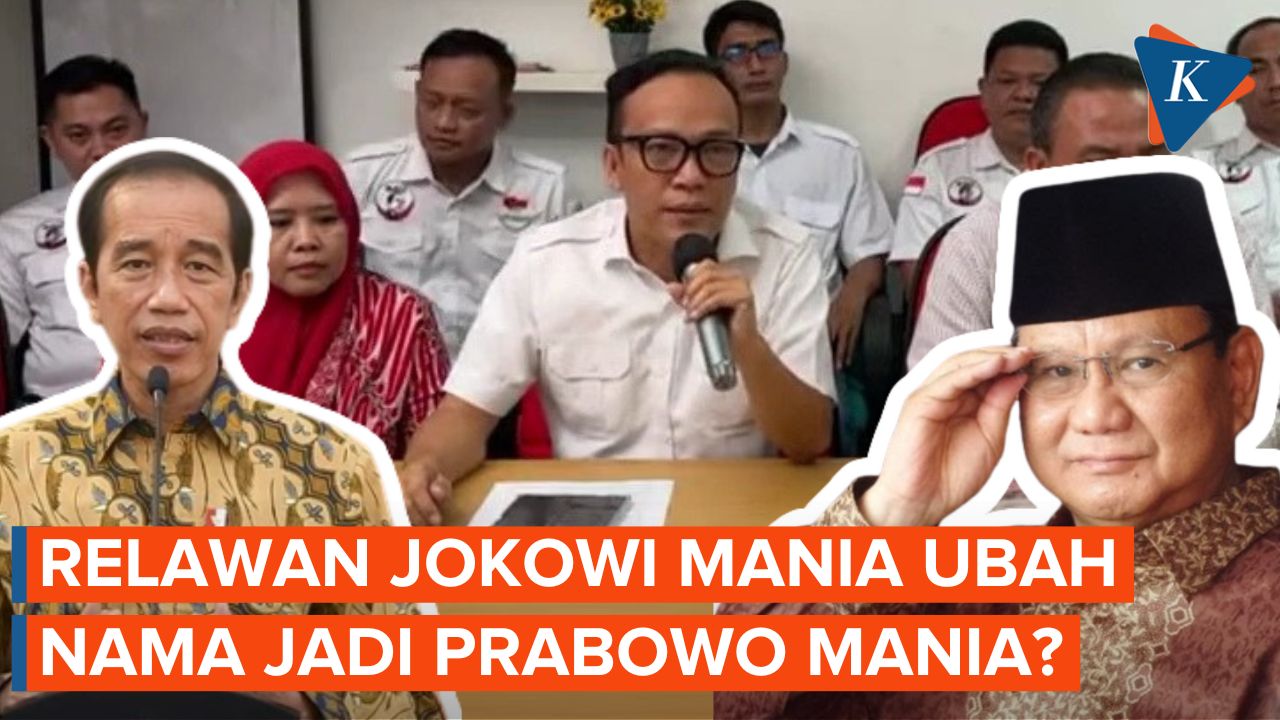 Beralih Dukung Prabowo, Jokowi Mania Pertimbangkan untuk Ganti Nama