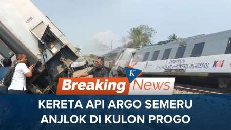 KA Argo Semeru Anjlok di Kulon Progo, Sejumlah Kereta Miring