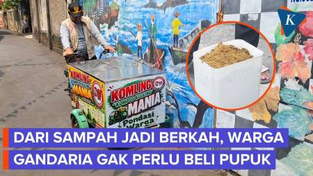 Ketua RT di Gandaria Sulap Sampah Jadi Kompos, Warga Tak Usah Beli Pupuk