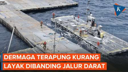 PBB Sebut Dermaga Bantuan Terapung yang Dibangun AS di Gaza Kurang Layak