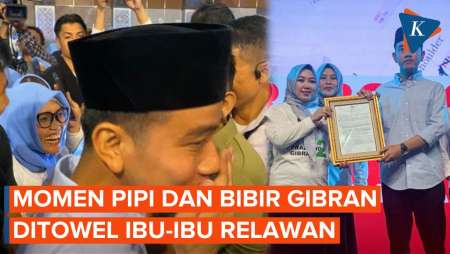 Momen Bibir Gibran Ditowel Emak-emak