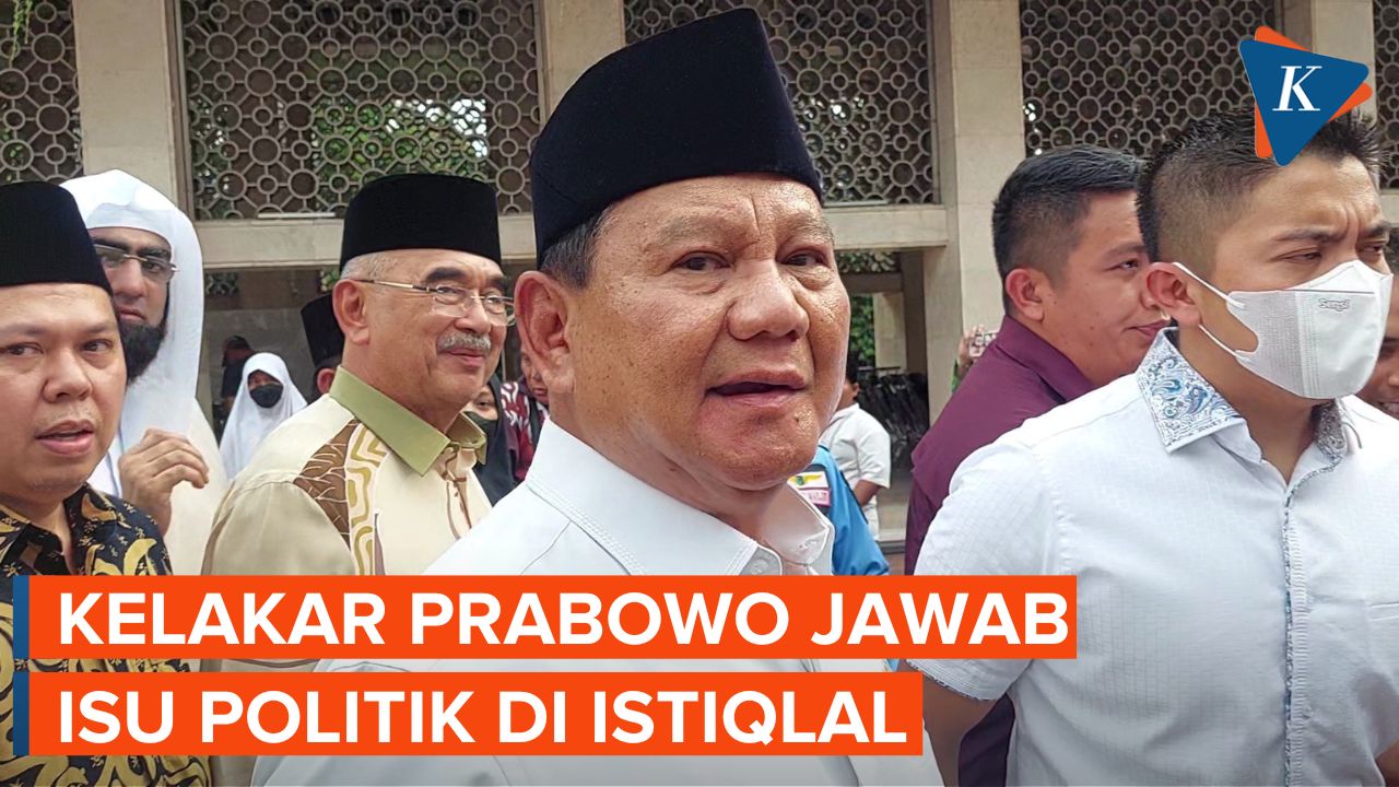 Ogah Bahas Politik di Masjid Istiqlal, Prabowo: Nanti Aku Disemprit