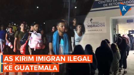 Momen Pesawat AU AS Bawa Gelombang Pertama Imigran Ilegal ke Guatemala