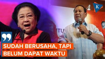 Prabowo Sudah Berkali-kali Minta Waktu Bertemu Megawati