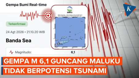 Gempa M 6,1 Guncang Maluku, Berpusat di Laut Banda