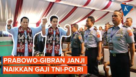 Prabowo-Gibran Janji Naikkan Gaji TNI-Polri dan Aparatur Hukum jika Menang Pilpres 2024