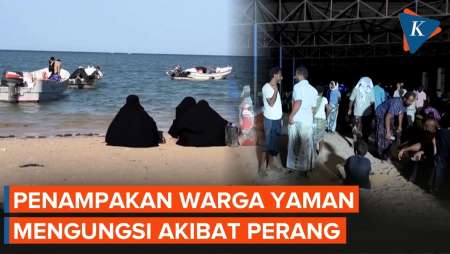 Penampakan Warga Yaman Mengungsi Di Tengah Perang Saudara